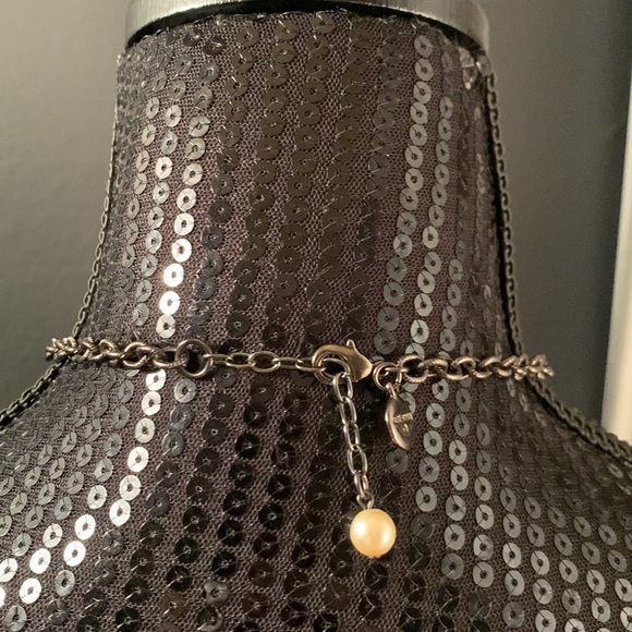 🎉HOST PICK🎉 Boston Proper Tassel Fringe w/Pearls Statement Necklace - Picture 3 of 3